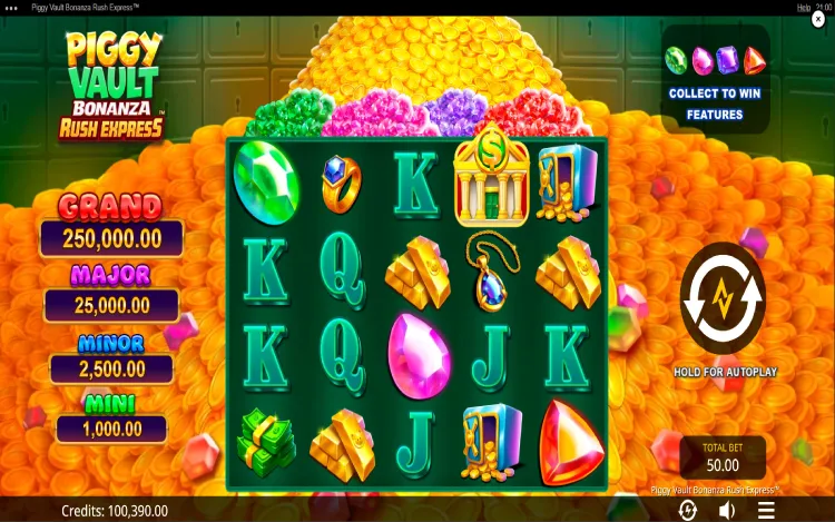 Piggy Vault Bonanza Rush Express - Mobile Base Game