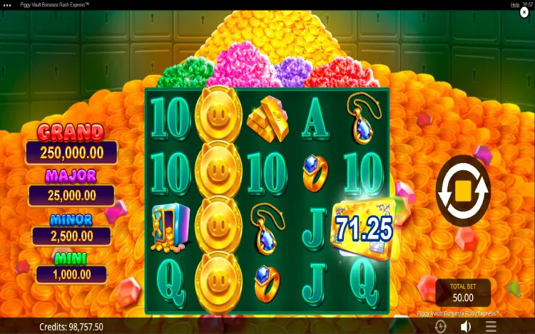 Piggy Vault Bonanza Rush Express - Rush Express Feature