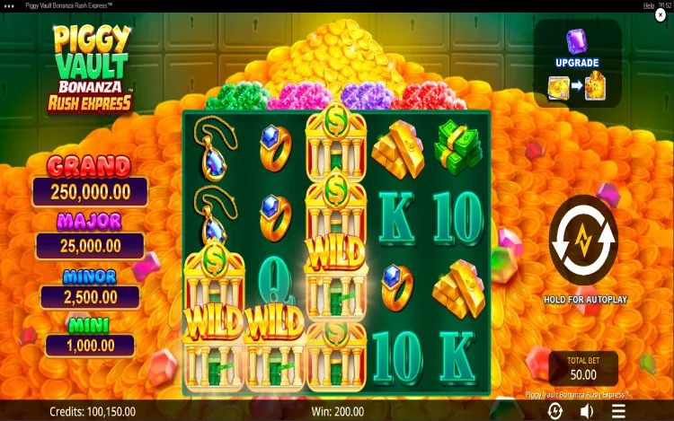 Piggy Vault Bonanza Rush Express - Wild Symbol