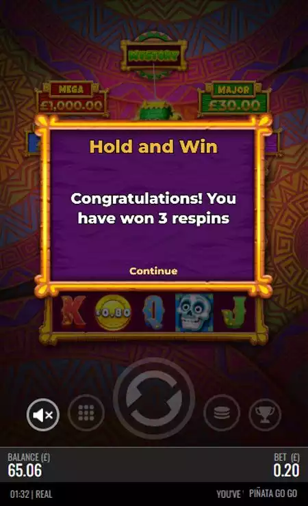 Pinata Go Go Mobile Features - Bonus Game