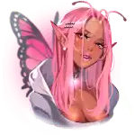 Manic Fairy - Pink-Haired Fairy Symbol