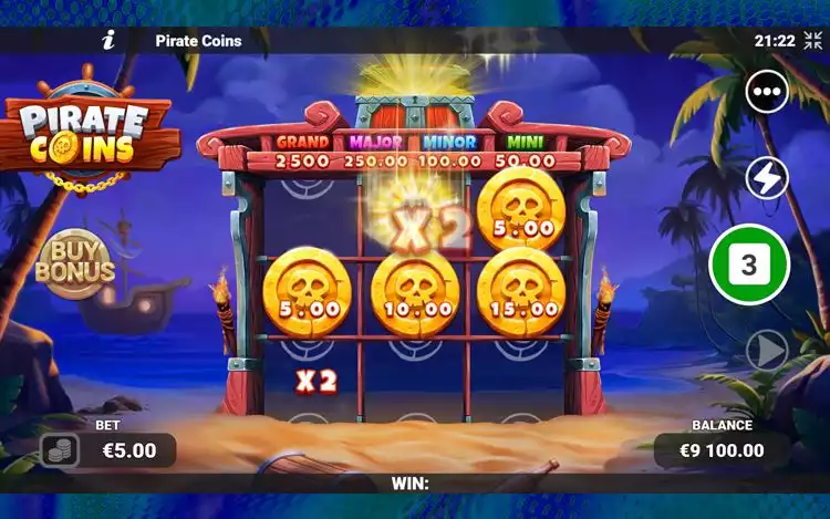Pirate Coins Bonus Features - Chest Feature