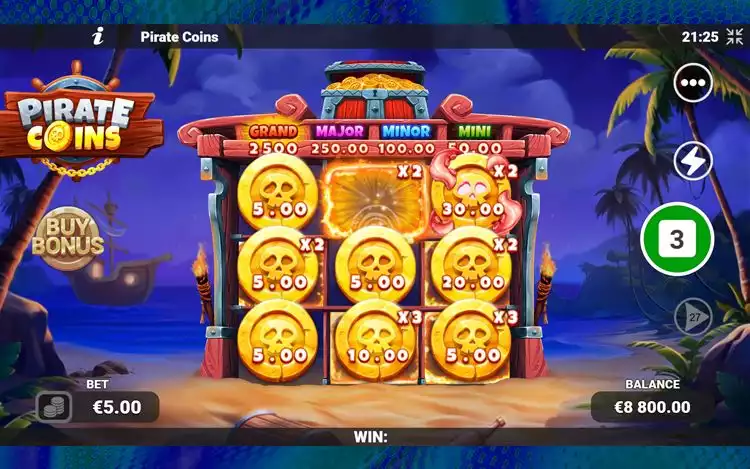 Pirate Coins Bonus Features - Grand Jackpot