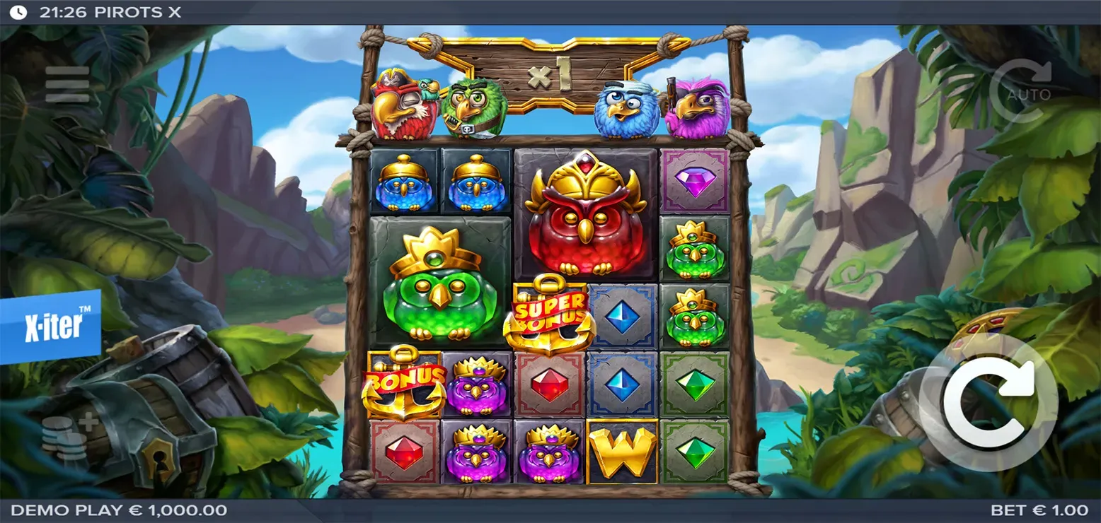 Pirots X Mobile Features - Base Game