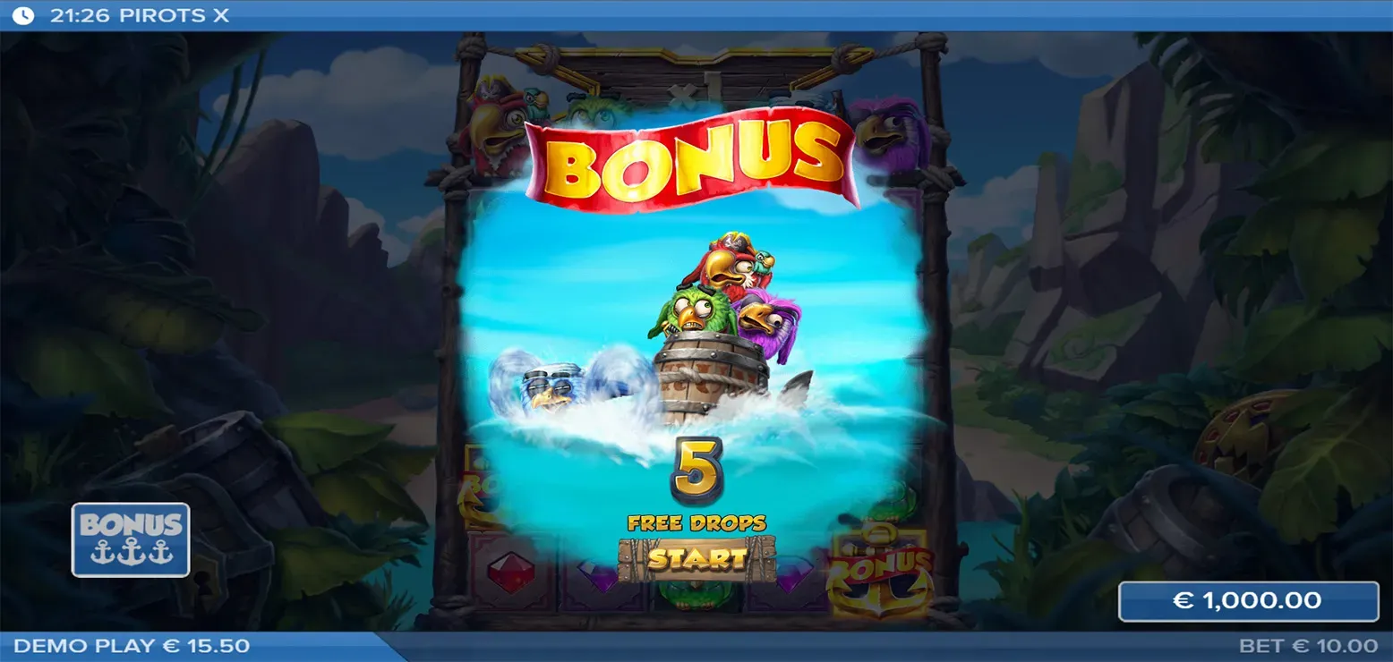 Pirots X Mobile Features - Bonus Game