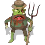 Zombie Road - Pitchfork Zombie Symbol