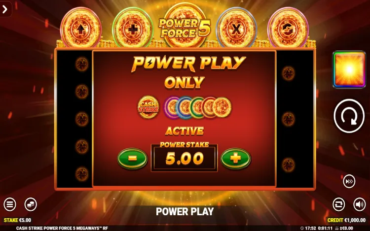Cash Strike Power Forces 5 Megaways - Power Play Modes Bonus Feature