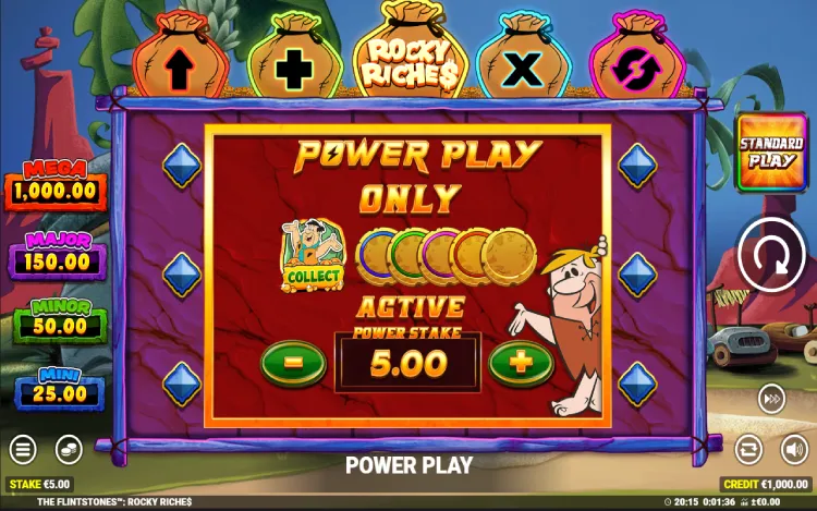 The Flintstones Rocky Riches - Power Play Feature