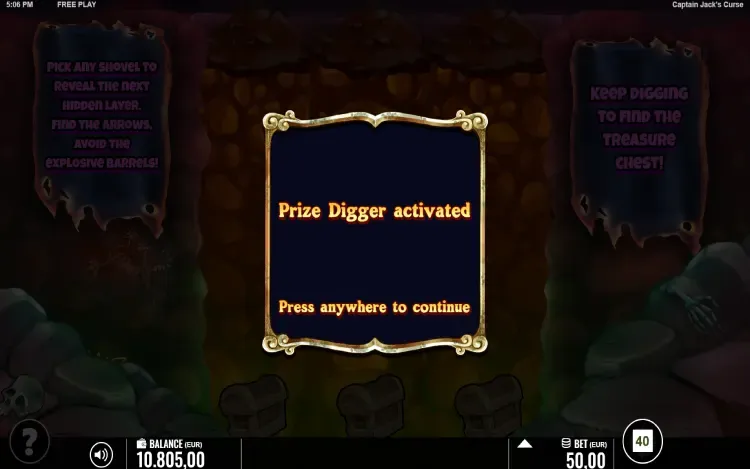 Captain Jack’s Curse - Prize Digger Feature