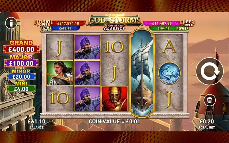 Age of the Gods: God of Storms FireBlaze Bonus Features - Progressive Jackpot Network (Age of the Gods)