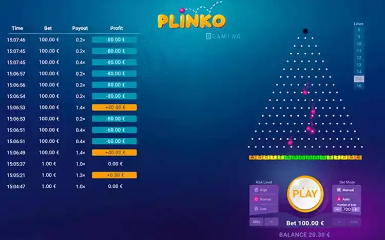 Progressive Jackpot Plinko