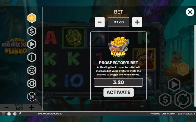 Prospectors Plinko - Prospector's Bet