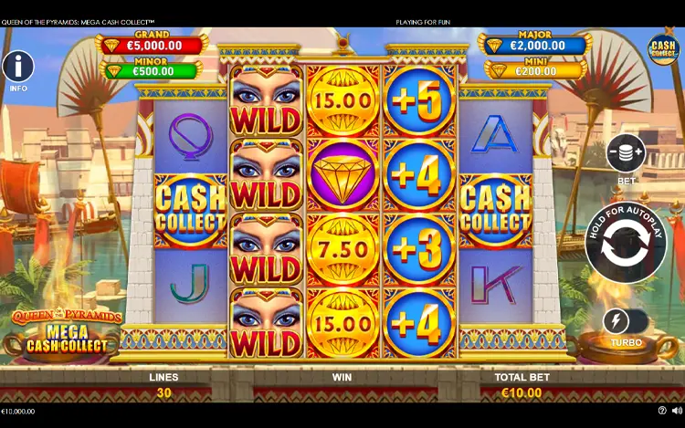 Queen of the Pyramids Mega Cash Collect RTP