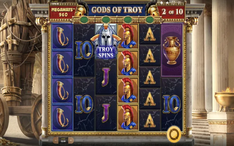 Gods of Troy Megaways RTP and Wagering