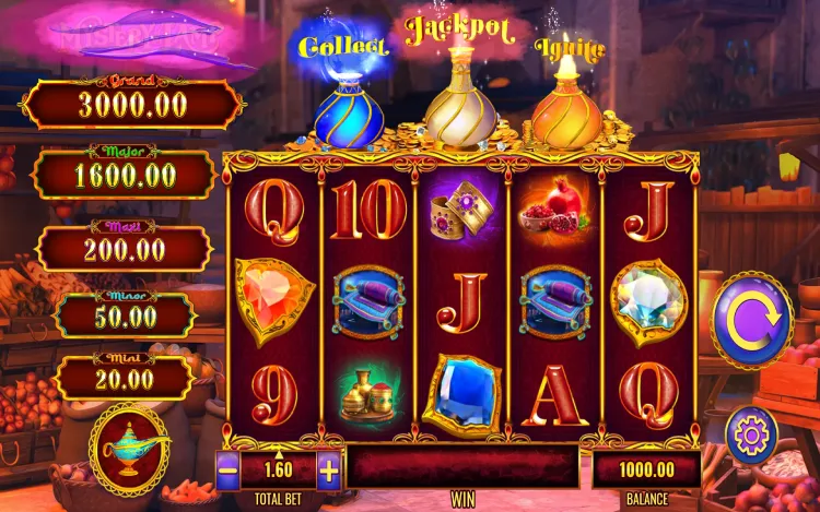 Mystery of the Lamp Secret Bazaar - RTP and Wagering
