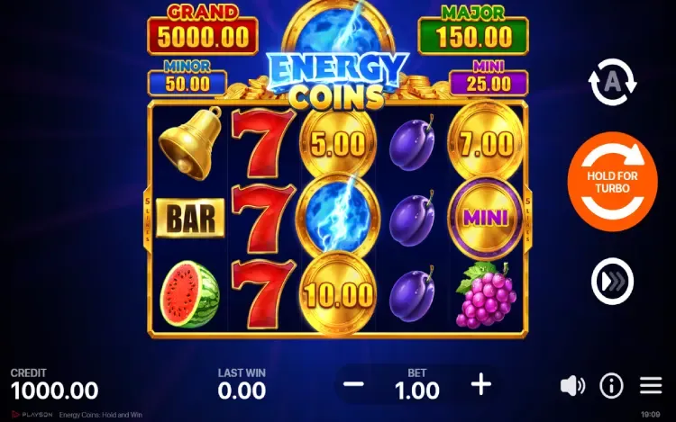 Energy Coins Hold and Win - RTP and Wagering