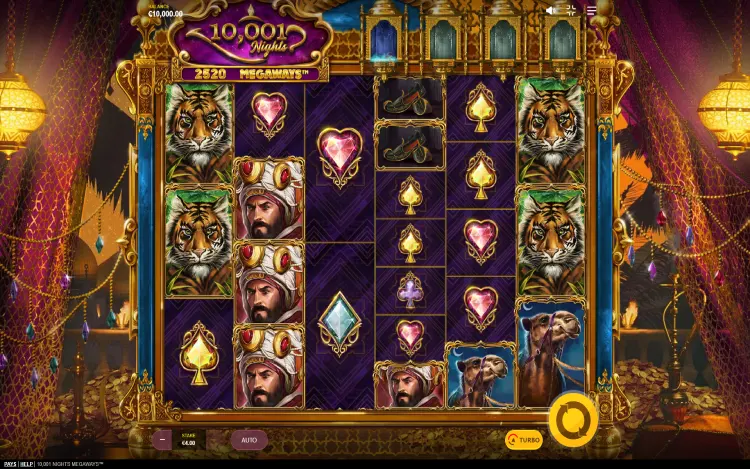 10001 Nights Megaways - RTP and Wagering