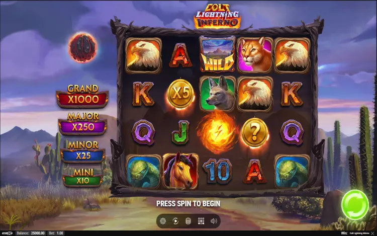 Colt Lightning Inferno - RTP and Wagering Feature