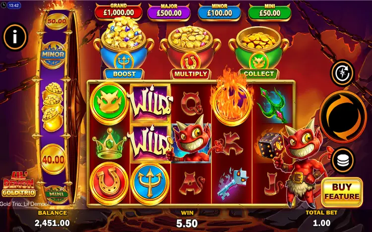 Gold Trio: Lil' Demon RTP and Wagering