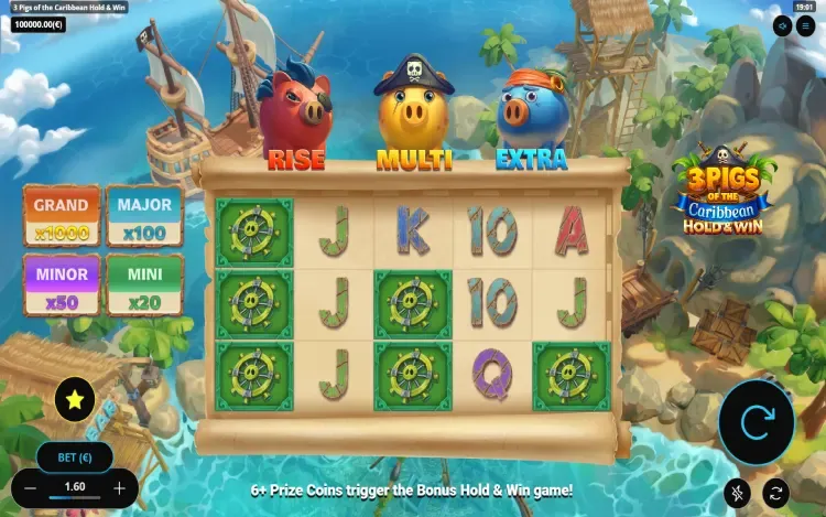 3 Pigs of the Caribbean - RTP and Wagering