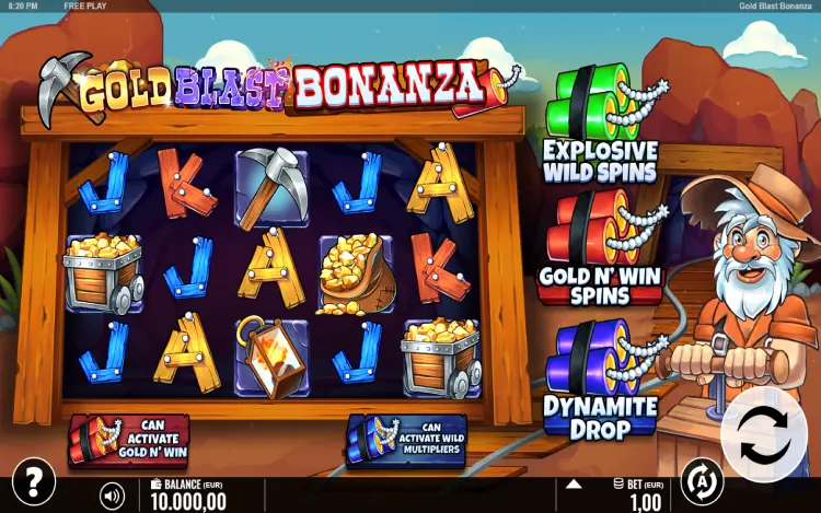 Gold Blast Bonanza - RTP and Wagering