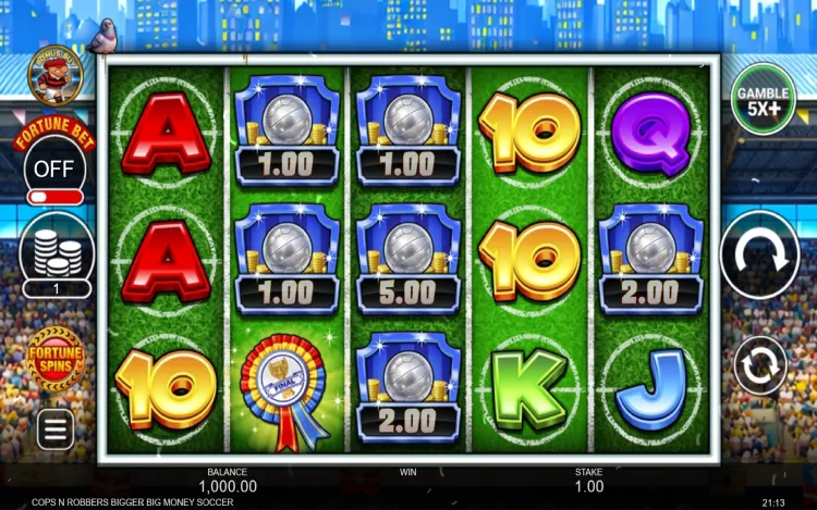 Cops ‘n’ Robbers Bigger Big Money Soccer - RTP and Wagering