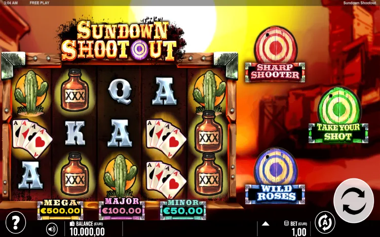 Sundown Shootout - RTP and Wagering