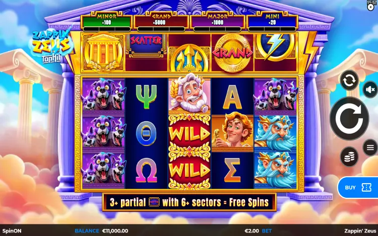 Zappin’ Zeus TopHit - RTP and Wagering