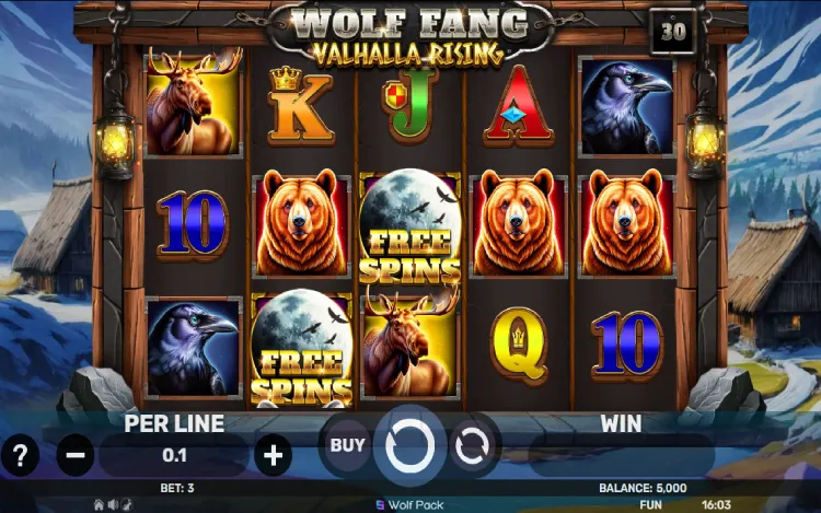 Wolf Fang Valhalla Rising RTP and Wagering