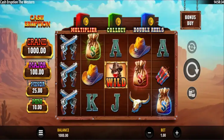 Cash Eruption The Western - RTP and Wagering