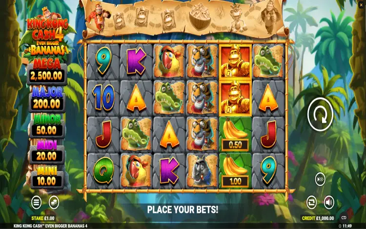 King Kong Even Bigger Bananas 4 RTP and Wagering