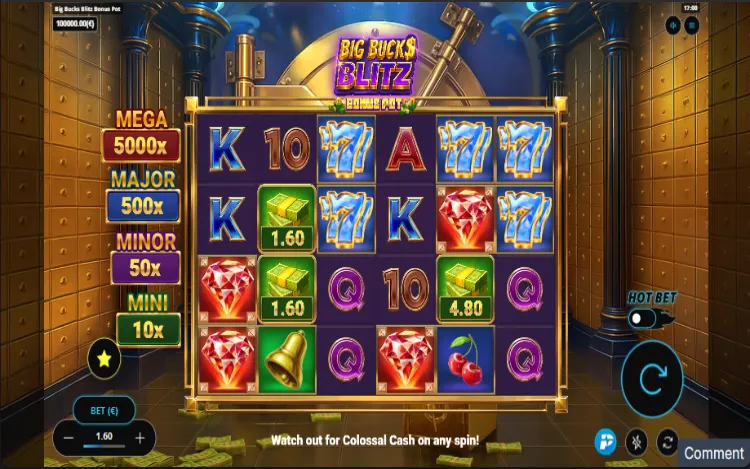 Big Bucks Blitz Bonus Pot - RTP and Wagering