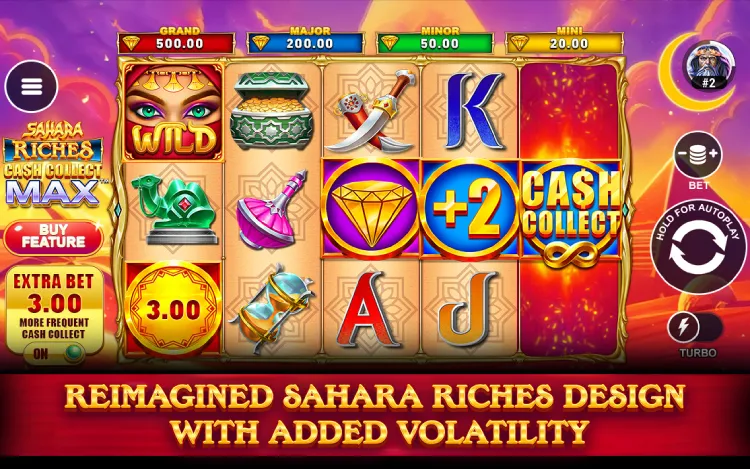 Sahara Riches: Cash Collect Max - RTP and Wagering
