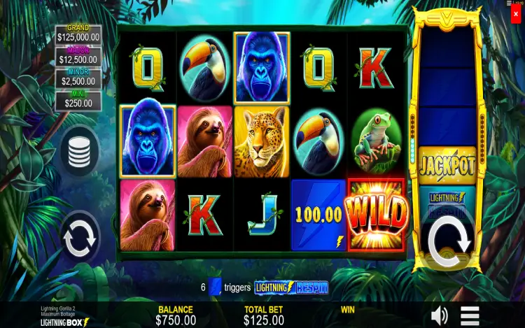 Lightning Gorilla 2 Maximum Boltage RTP and Wagering