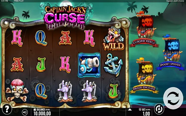 Captain Jack’s Curse - RTP and Wagering
