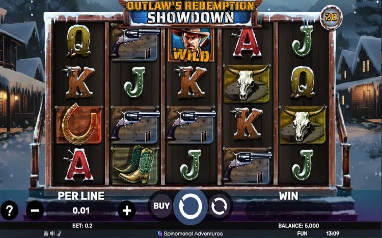 Outlaw's Redemption – Showdown - RTP and Wagering