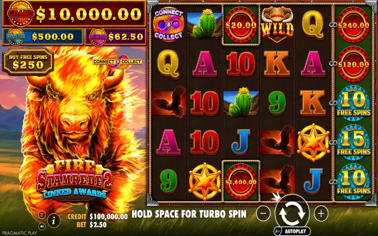 Fire Stampede 2 RTP and Wagering