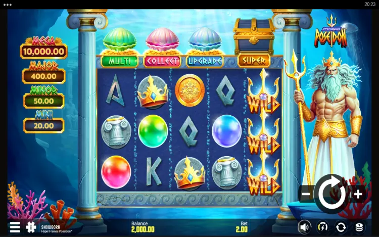 Poseidon Hyper Frames - RTP and Wagering
