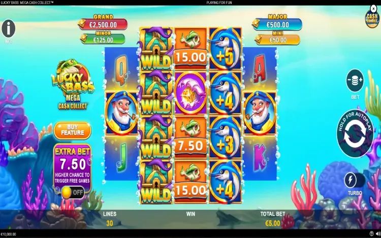 Lucky Bass Mega Cash Collect - RTP and Wagering