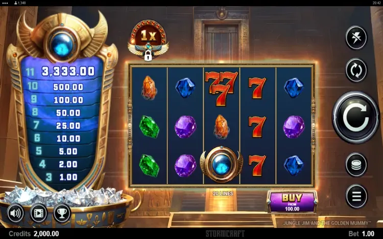 Jungle Jim and the Golden Mummy - RTP and Wagering