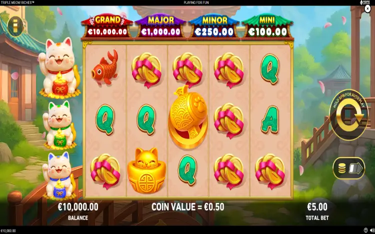 Triple Meow Riches - RTP and Wagering