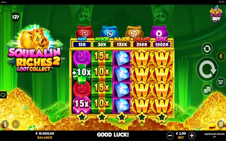 Squealin Riches 2 RTP and Wagering
