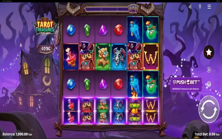 Tarot Treasures - RTP and Wagering