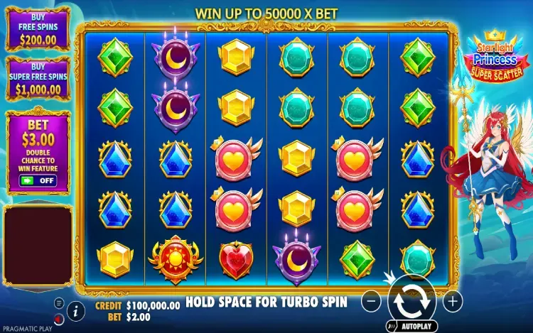 Starlight Princess Super Scatter - RTP and Wagering