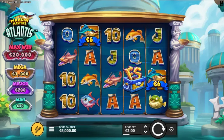 Marlin Masters Atlantis - RTP and Wagering