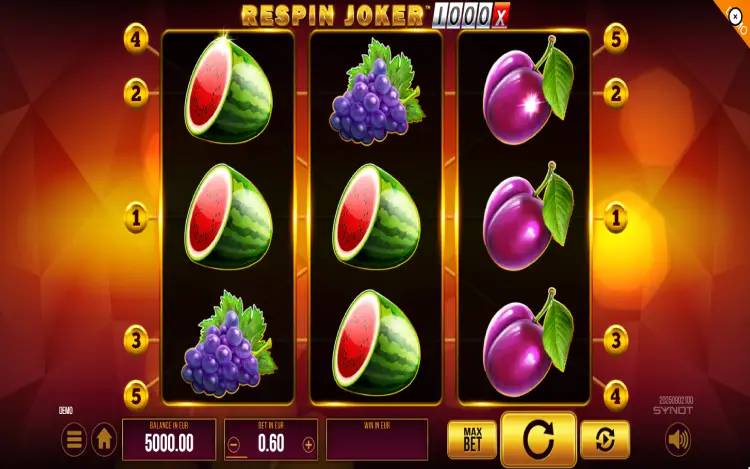 Respin Joker 1000x - RTP and Wagering