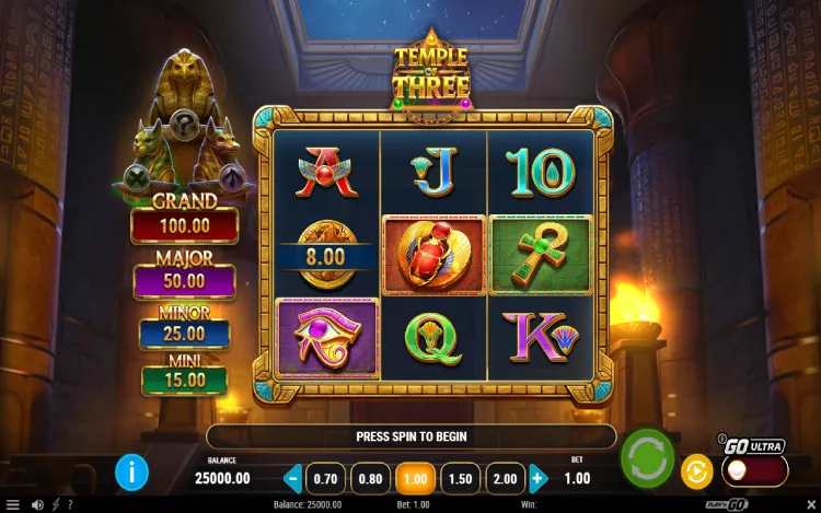 Temple of Three - RTP and Wagering