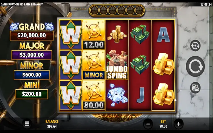 Cash Eruption Big Bank Breakout - RTP and Wagering