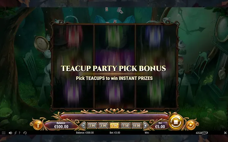 Rabbit Hole Riches - Teacup Party Pick Bonus