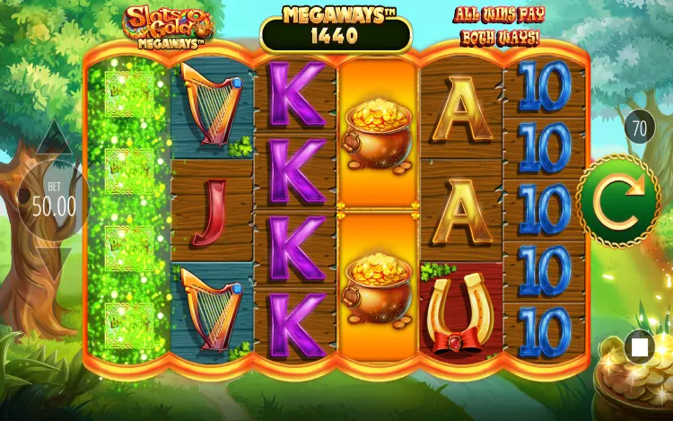 Slots O’ Gold Megaways - Rainbow Gold Mystery Transform Feature
